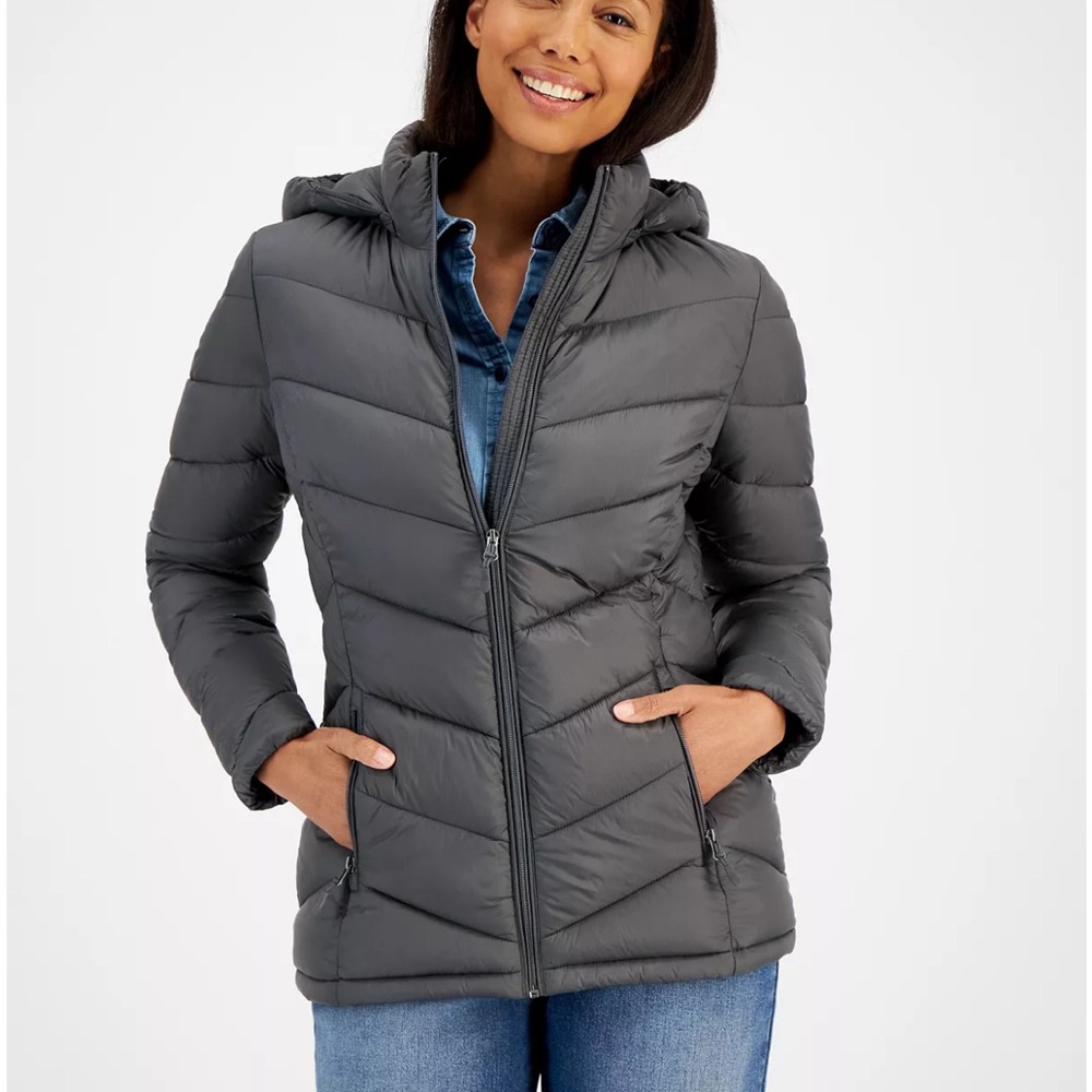 Charter Club packable waterproof, puffer coat